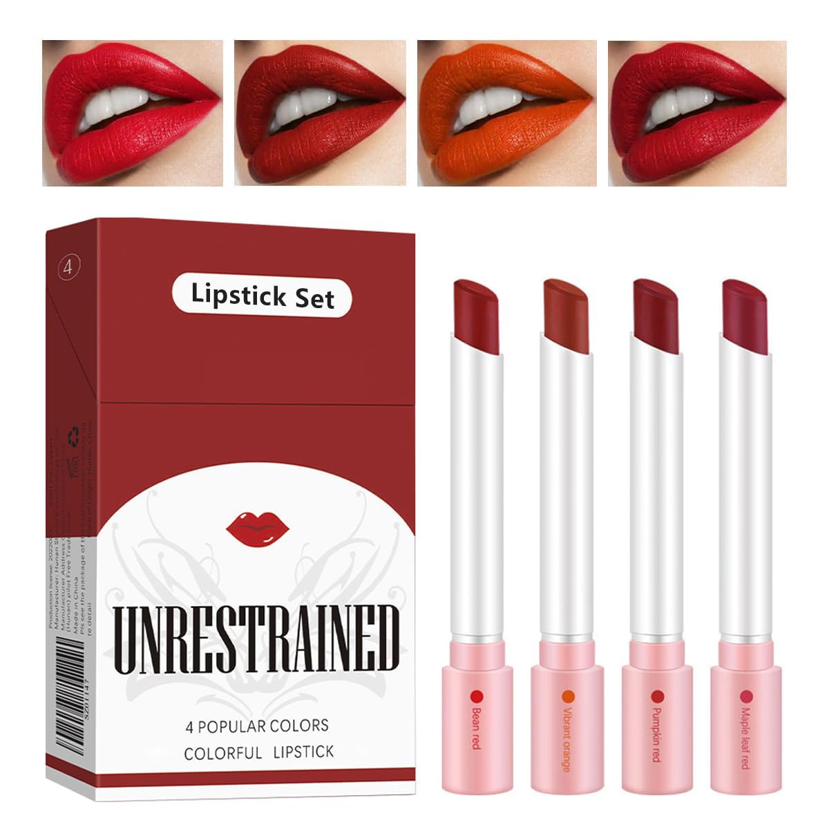Amazon.com : Tiejdhr 4 Colors Matte Lipstick, Lip Tint Lip stain